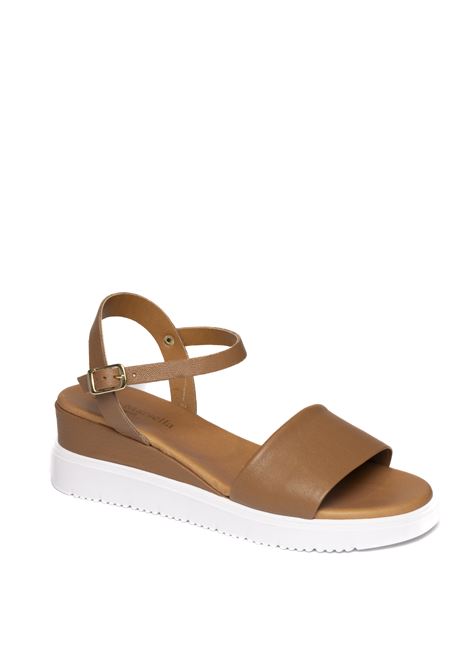 Tan leather sandal YUNA MARSELLA | FZ3-02VIT-CUOIO